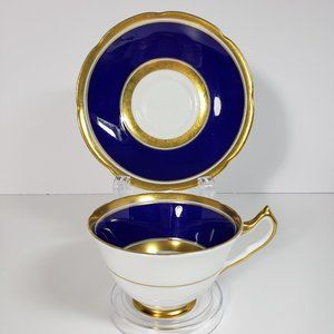 Vintage Collingwoods  English Teacup Cobalt Gold